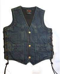 Kids Blue Denim Motorcycle Vests Youth Biker Style Denim Motorcycle Jacket Biker Style Motorcycle Vest