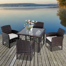 Buy 4 Outdoor Dining Sets Online At Overstock Our Best Patio Furniture Deals Patio Furniture Deals Wicker Table And Chairs Patio