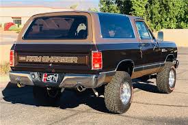 1987 Dodge Ramcharger Custom Suv Rear 3 4 225351 Dodge Ramcharger Dodge Trucks Dodge Trucks Ram