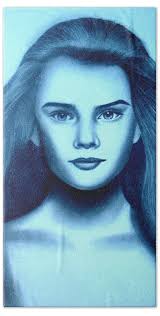 Young Brooke Shields Beach Towel