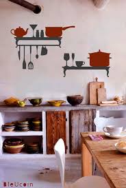 wall decals: kitchen shelf. $22.49, via