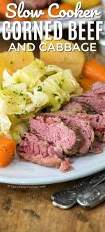 Started the corned beef with seasoning packet on low at 9:00 this morning, added the potatoes, carrots and onions at 2:00 and added cabbage at 4:00. Corned Beef And Cabbage Is A Complete Meal That 039 S So Easy It Practically Corned Beef Recipes Crock Pot Corned Beef Recipes Slow Cooker Corned Beef Recipes