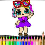 Juegos de pintar o colorear: Colorear Munecas Lol Cokitos