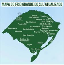O sambista apareceu com roupão longo e touca para espantar as temperaturas baixas na região de xerém, onde mora com. Mapa Do Frio Grande Do Sul Atualizado Casa Dos Memes