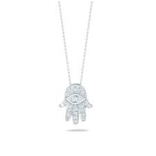 Maybe you would like to learn more about one of these? Roberto Coin 18k White Gold Hamsa Necklace Nagi