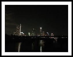Austin City Lights Framed Print By William Sullivan City Lights Framed Prints City