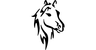 Horse Face Art Sketch Free Vector Icons Designed By Freepik Horse Face Face Art Face Stencils