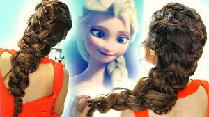 To help separate your strands, use small rubber bands to essentially make 5 ponytails. Frozen Elsa S Braids In Big Braid Hair Tutorial Cute Hairstyles Youtube