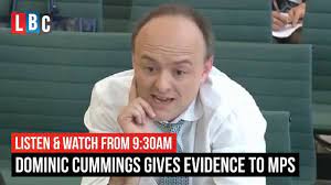 Watch Live Dominic Cummings Grilled By Panel Of Mps Youtube