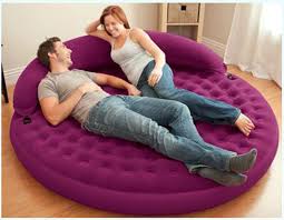Intex Round Shape 191 53cm 2 Person Double Size Air Mattress Inflatable Bed Airbed Camping Mattress In Campin Sofa Bed Living Room Sofa Bed Living Round Sofa