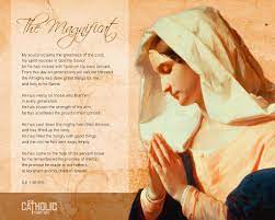 And Mary Said My Soul Proclaims The Greatness Of The Lord My Spirit Rejoices In God My Savior For He Has Catholic Faith Prayer Catholic Prayers Faith Prayer