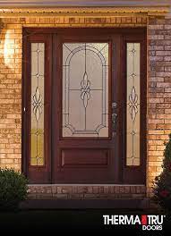 We know we have the door and style for you. 3 4 Lite 1 Panel Fiberglass Exterior Door With Decorative Glass By Therma Tru Traditional Front Doors Fiberglass Entry Doors Fiberglass Exterior Doors