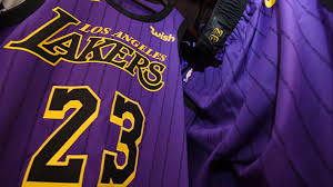 And although the design was a fresh look for a new beginning, the uniforms still had subtle nods to their minneapolis past. Lebron Lakers Top Nba S Most Popular Merchandise Lists Nba Com