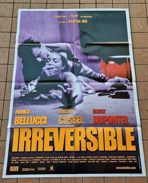 IRREVERSIBLE GASPAR NOE MONICA BELLUCCI CASSEL MANIFESTO ORIGINALE 1ED 2002  | eBay