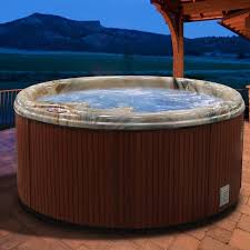 5 Person 11 Jet Plug And Play Hot Tub With Led Light Round Hot Tub Spa Hot Tubs Spa Lighting