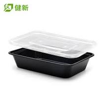 650ml Plastic Clear Food Container with Lid