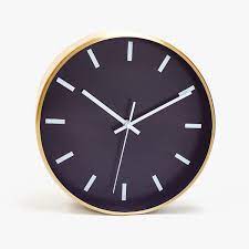 Maybe you would like to learn more about one of these? Image 1 Of The Product Black Wall Clock With Gold Border Black Wall Clock Clock Wall Clock