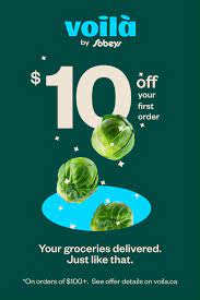 Voila By Sobeys Video Online Grocery Delivery Delivering Groceries Delivery Groceries