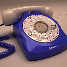 Rotary Telephone 3d Model Turbosquid Com Vintage Telephone Retro Phone Telephones