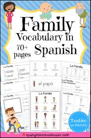 Kindergarten literacy centersthis reading fluency and comprehension strip were made for english language learners in kindergarten and first this product is 48 pages.24 pages in spanish24 pages in englishstudents will learn about their five senses (sight, hearing, taste, touch and smell) in. La Familia Family Vocabulary In Spanish