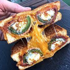 Jalapeno Popper Grilled Cheese Recipe Grilled Cheese Recipes Jalepeno Popper Grilled Cheese Food