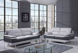 Modern Gray Leather Sofa Grey Leather Sofa Living Room Modern Grey Sofa Living Room Living Room Leather