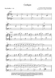 Chordify gives you the chords for any song. Cardigan Taylor Swift Easy Piano Sheet By Taylor Swift Digital Sheet Music For Lead Sheet Piano Reduction Score Download Print H0 841083 Sc004622112 Sheet Music Plus