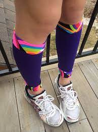 Running Calf Sleeves Compression Sleeves Royal Purple Etsy Running Calf Sleeves Running Clothes Compression Sleeves