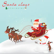 And odd dog out, all published by harpercollins. Cartoon Christmas Illustration Funny Happy Santa Claus And Reindeer On The Sleigh Bag With Presents Snowman And Little Reindeer For Christmas Cards Banners Tags And Label 2026110 Vector Art At Vecteezy