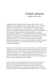 Glucidele nu trebuie sa lipseasca din regimul alimentar al unui diabetic. Doc Diabet Zaharat Regim Alimentar Alexandru Sturzu Academia Edu