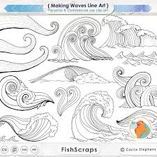 Free water photoshop brushes 2. Wave Line Art Silhouettes Water Clip Art Coastal Clipart Ocean Images Nautical Sea Life Swimming Beach Illustrations Line Art Photoshop Watercolor Wave Zentangle Patterns