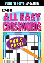 Check spelling or type a new query. Print N Solve Magazines Dell All Easy Crosswords Penny Dell Puzzles