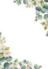 Botanical White Flowers Wedding Invitation Template Free Greetings Isl Invitaciones De Boda Gratis Plantillas Para Invitaciones De Boda Fondos Acuarela