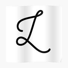 In my view, the most crucial strategy to produce any type of talent is to train. Cursive Letter L Posters Redbubble