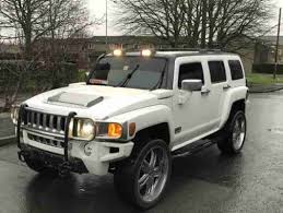 Hummer H3 3 7 Auto White Modified Hummer H3 White Hummer Hummer