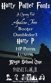 Free Harry Potter Fonts More Than Thursdays Harry Potter Font Harry Potter Font Free Harry Potter Free