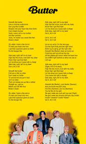 Bts Butter Lyrics In 2021 Bts Song Lyrics Bts Wallpaper Lyrics Bts Quotes