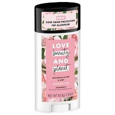 Love Beauty Planet Aluminum Free Murumuru Butter Rose Pampering Deodorant Stick 2 95oz Rose Deodorant Deodorant Beauty Planet