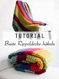 Ich zeige euch wie ihr ganz einfach und super schnell eine niedliche baby decke selber häkeln könnt! Tutorial Bunte Rippeldecke Hakeln Hausofcrochet De