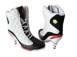 Black White Jordan 13 Fashion Nike Jordan 13 High Heels Shoes Red Black White Nike Jordan 13 Big Size Women Shoes High Heel Shoes