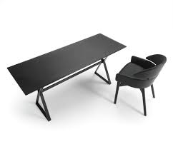 Metal Desk Tempered Glass Contemporary Hype By Studio Klass Fiam Italia Metal Desks Modern Furniture Stores Outdoor Flooring