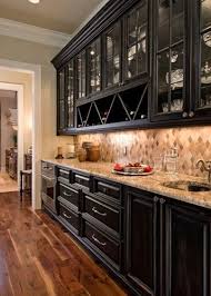 A Well Organized Beverage Station Love The Cabinets And Everything About This Latest Bar Kitchen Cabinet Design Black Kitchen Cabinets Kitchen Flooring