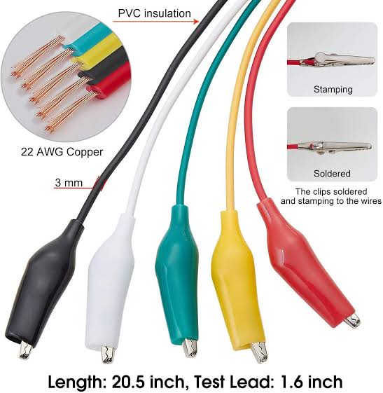 Buy Alligator Clips Electrical Ic (DIY Test) | Battery Harness - Zbotic