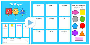 properties of 2d shapes sorting activity flipchart 2d shapes