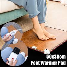 Leather Electric Heating Pad Floor Mat Carpet Leg Foot Warmer Foot Warmers Electric Heating Warmers