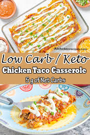 Jun 15, 2021 · stir in the chicken and 1 cup of the cheese until melted. Keto Chicken Taco Casserole Low Carb Mexican Chicken Taco Casserole