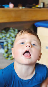 Talking to his dad about some pretty important things!