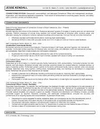 correctional officer resume template