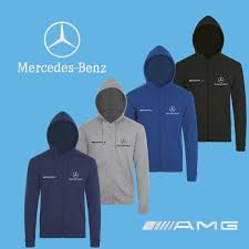 Mercedes Benz Amg Zip Hoodie Embroidered Auto Car Logo Black Navy Royal Blue Gray Grey Sweat Sweats Grey Sweatshirt Jacket Sweatshirts Hoodie Sweatshirt Jacket