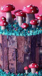 Magic Mushroom Cake Video Recipe Video Mushroom Cake Stuffed Mushrooms Desserts